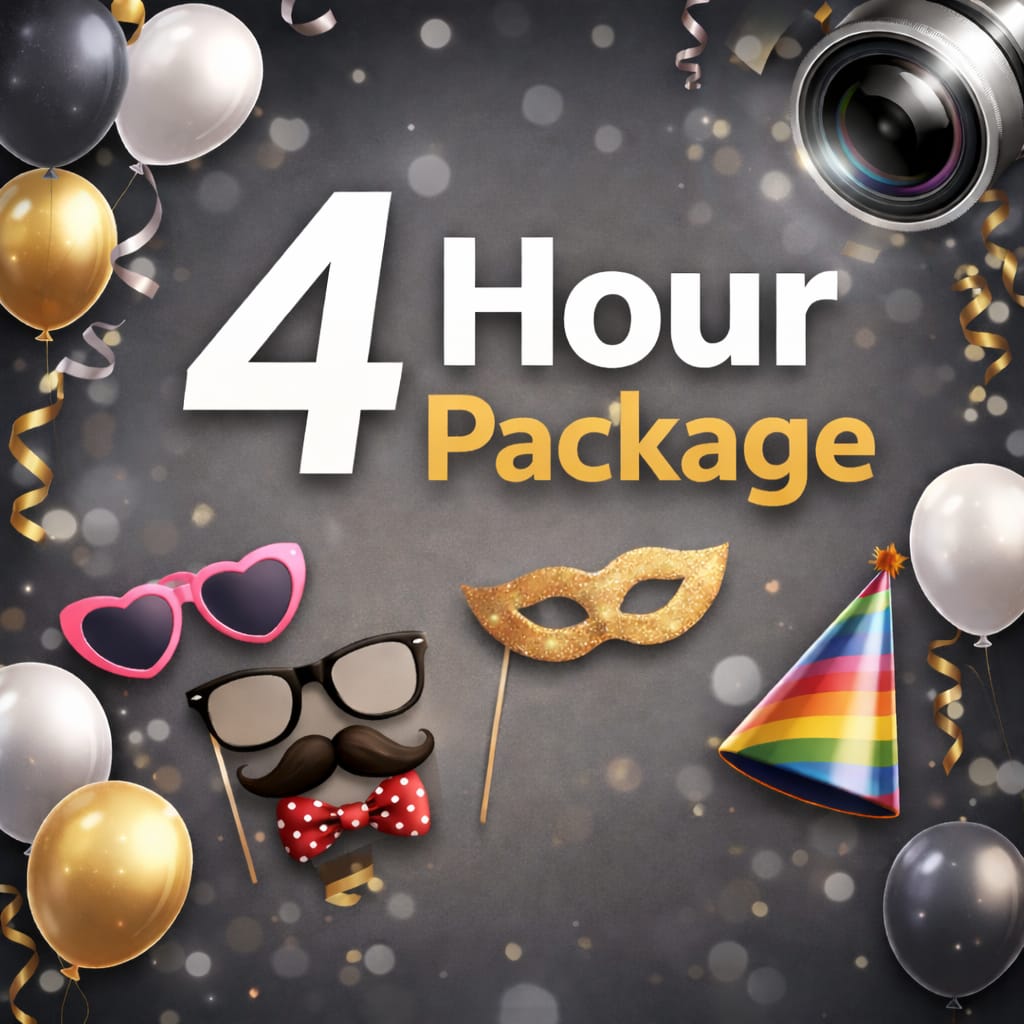 4 Hour Photo Booth Package ( Most Popular )